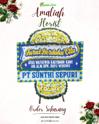 Papan Bunga Duka di Serba Jadi